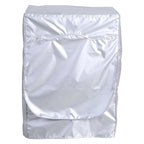 Silver Washing Machine Cover Waterproof Sunscreen Cover Front Load Washer Dryer Coat Protection