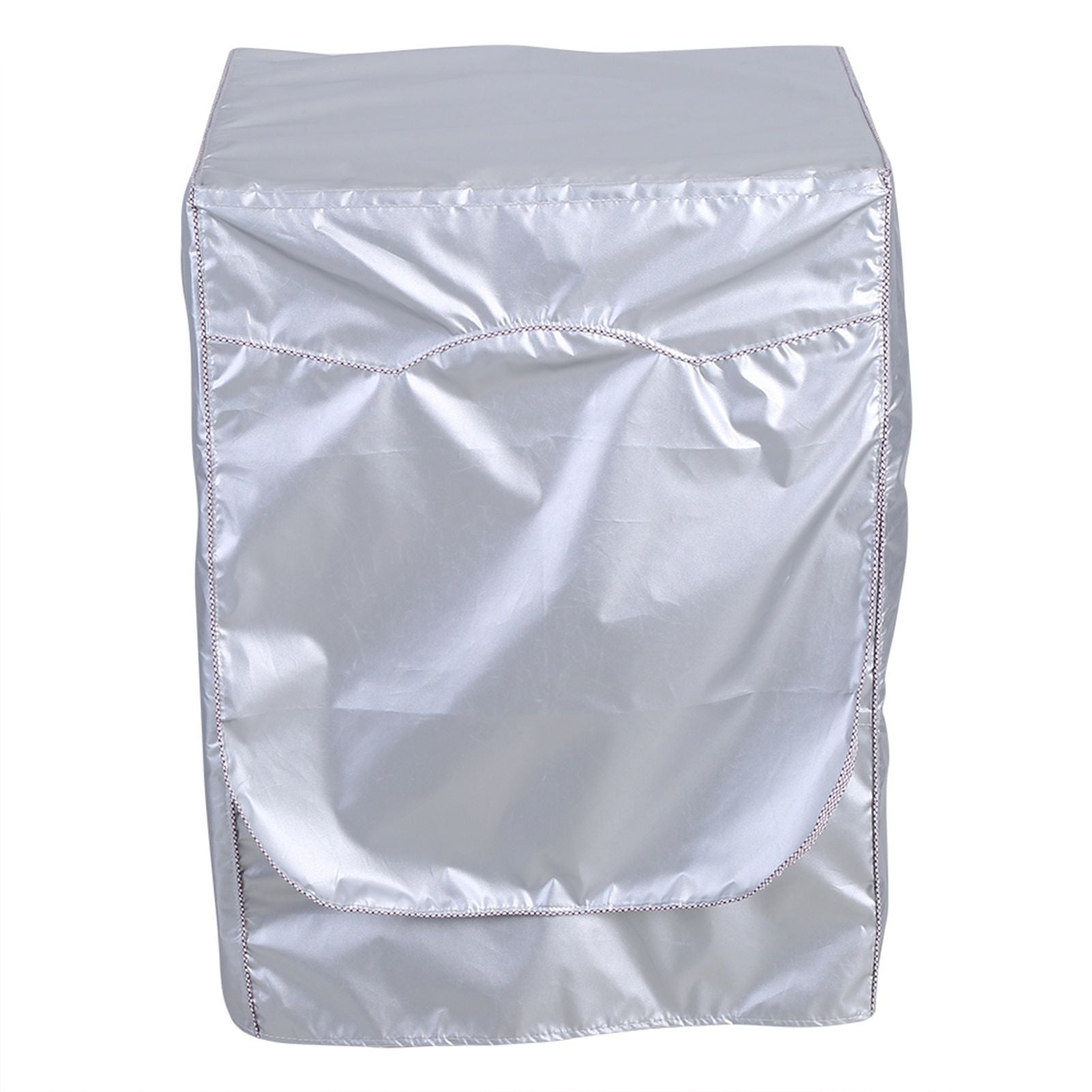 Silver Washing Machine Cover Waterproof Sunscreen Cover Front Load Washer Dryer Coat Protection