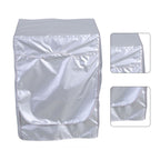 Silver Washing Machine Cover Waterproof Sunscreen Cover Front Load Washer Dryer Coat Protection