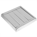 95mm Stainless Steel Wall Air Vent Square Tumble Dryer Extractor Fan Outlet