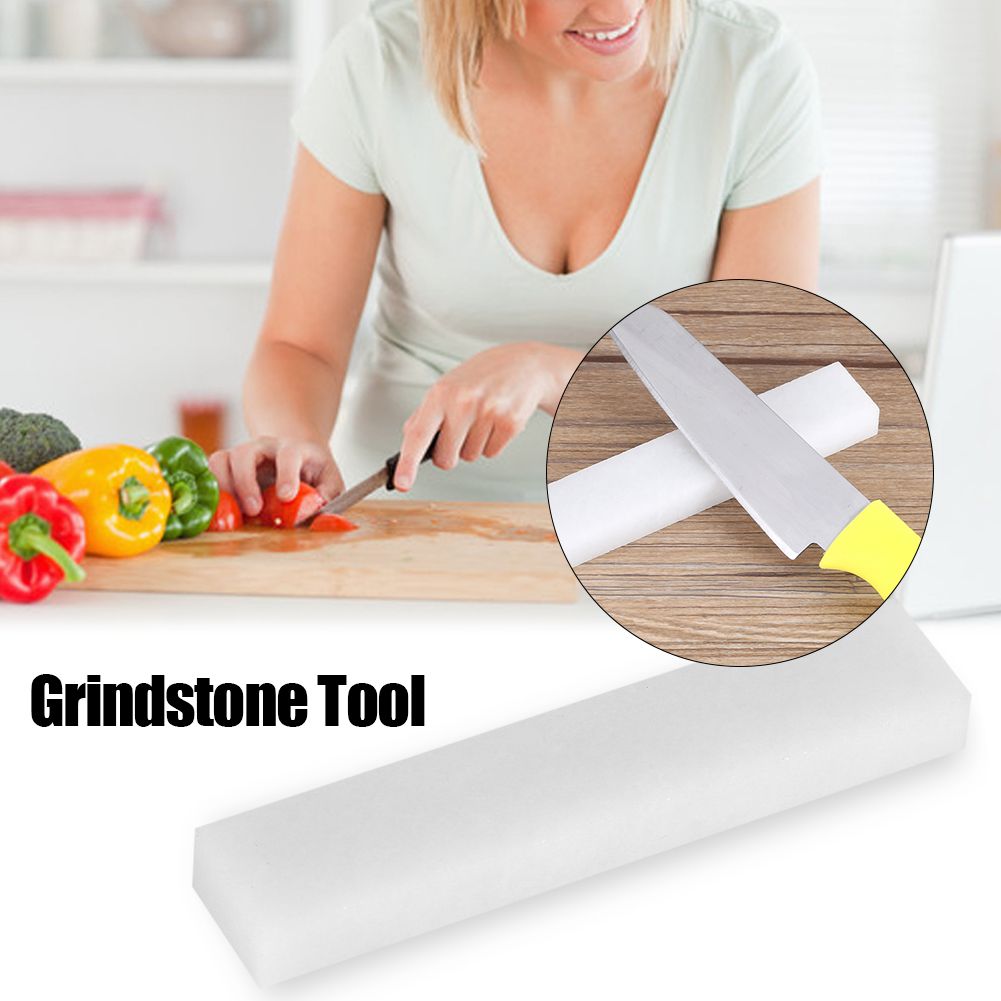 Natural Sharpening Stone Grindstone Sharpener Knife Polishing Grinding Tool White 8000#