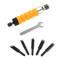 Electric Woodworking Carving Chisel Engraving Knife Tool with 5 Blades and 1 Wrench