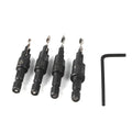 1/4inch Hex Shank HSS Drill Bits Fast Change #6 #8 #10 #12 Countersink Woodworking Tool
