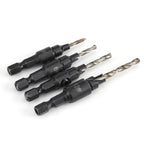 1/4inch Hex Shank HSS Drill Bits Fast Change #6 #8 #10 #12 Countersink Woodworking Tool
