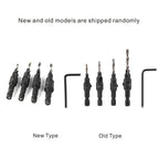 1/4inch Hex Shank HSS Drill Bits Fast Change #6 #8 #10 #12 Countersink Woodworking Tool