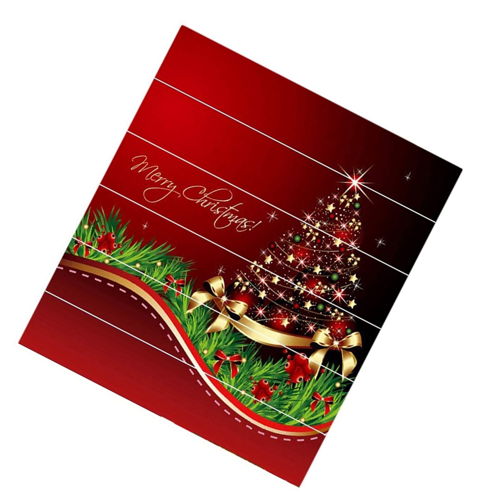 3D Christmas Decorative Stairs Decal Stairway Stickers Family Decor Waterproof #Christmas Tower