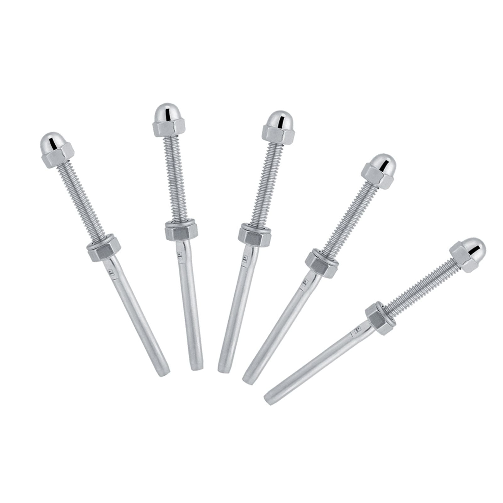 10pcs Stainless Steel Threaded Tensioner Stud Ends for 1/8" Cable Railing System