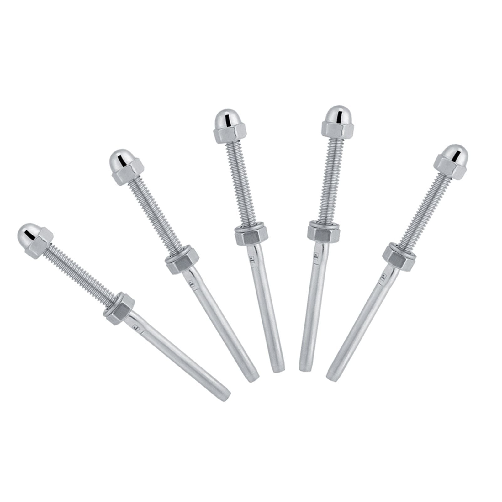 10pcs Stainless Steel Threaded Tensioner Stud Ends for 1/8" Cable Railing System