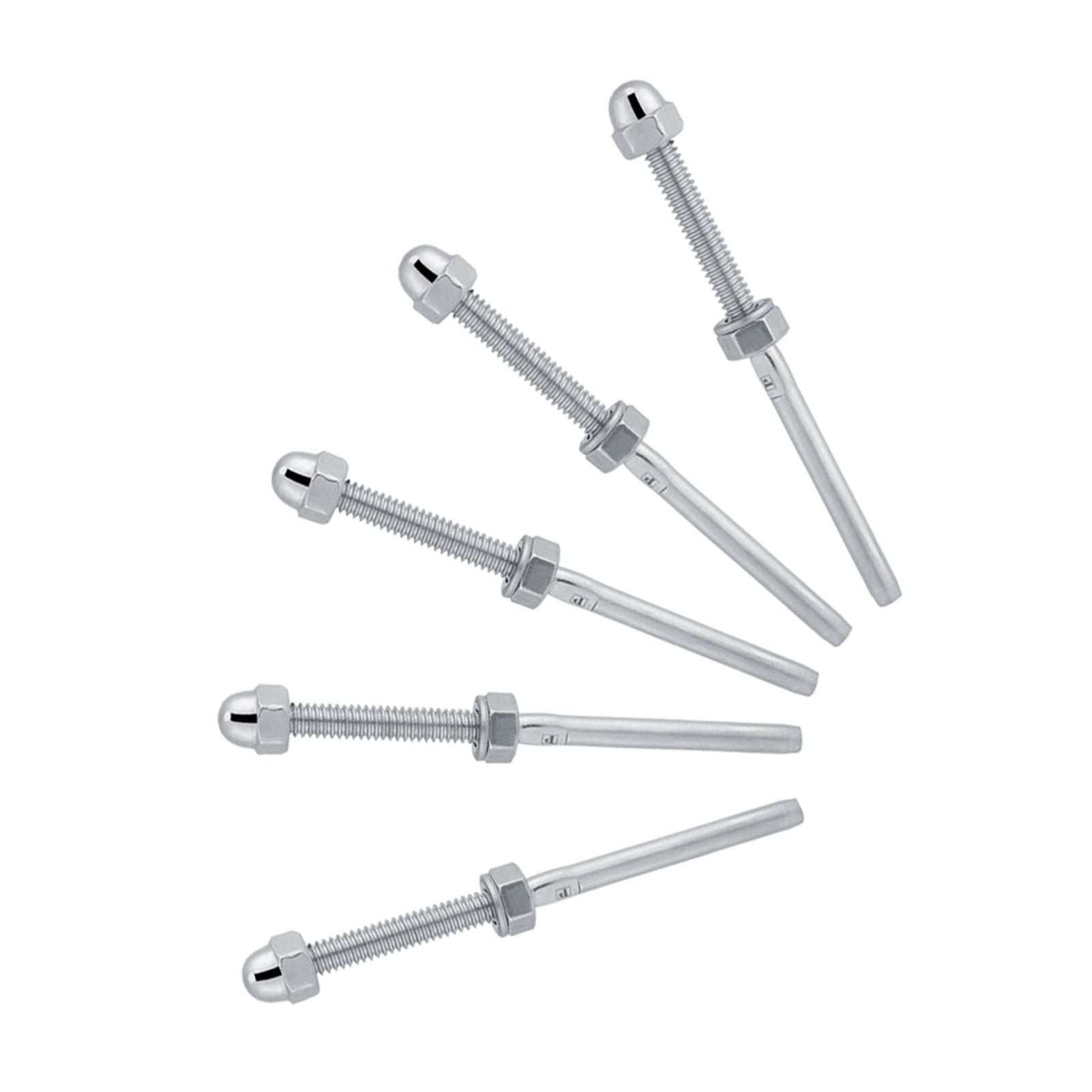 10pcs Stainless Steel Threaded Tensioner Stud Ends for 1/8" Cable Railing System