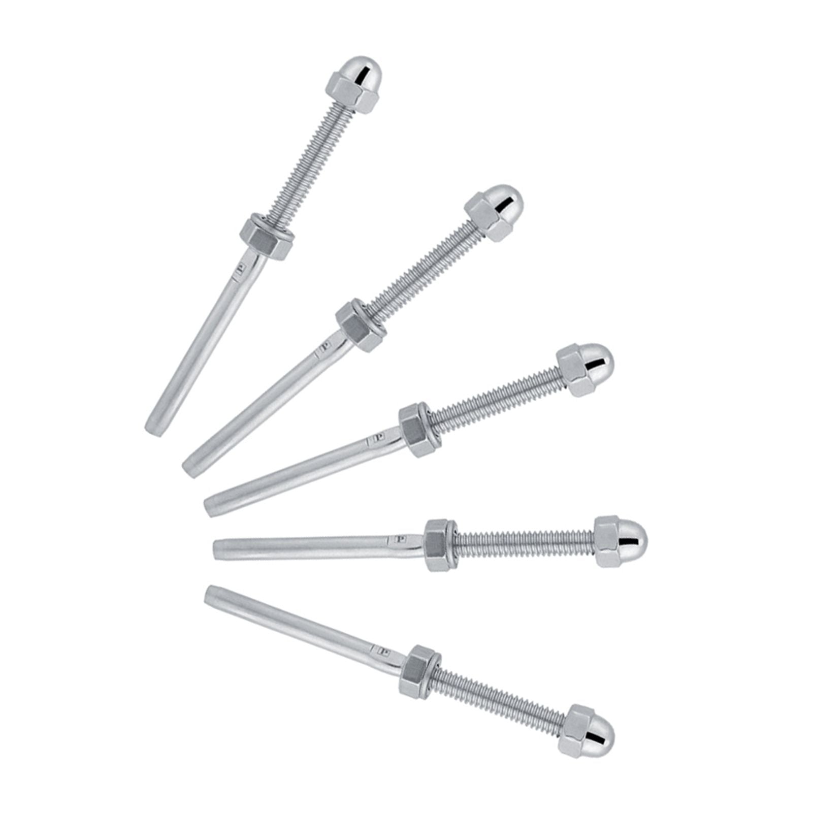 10pcs Stainless Steel Threaded Tensioner Stud Ends for 1/8" Cable Railing System