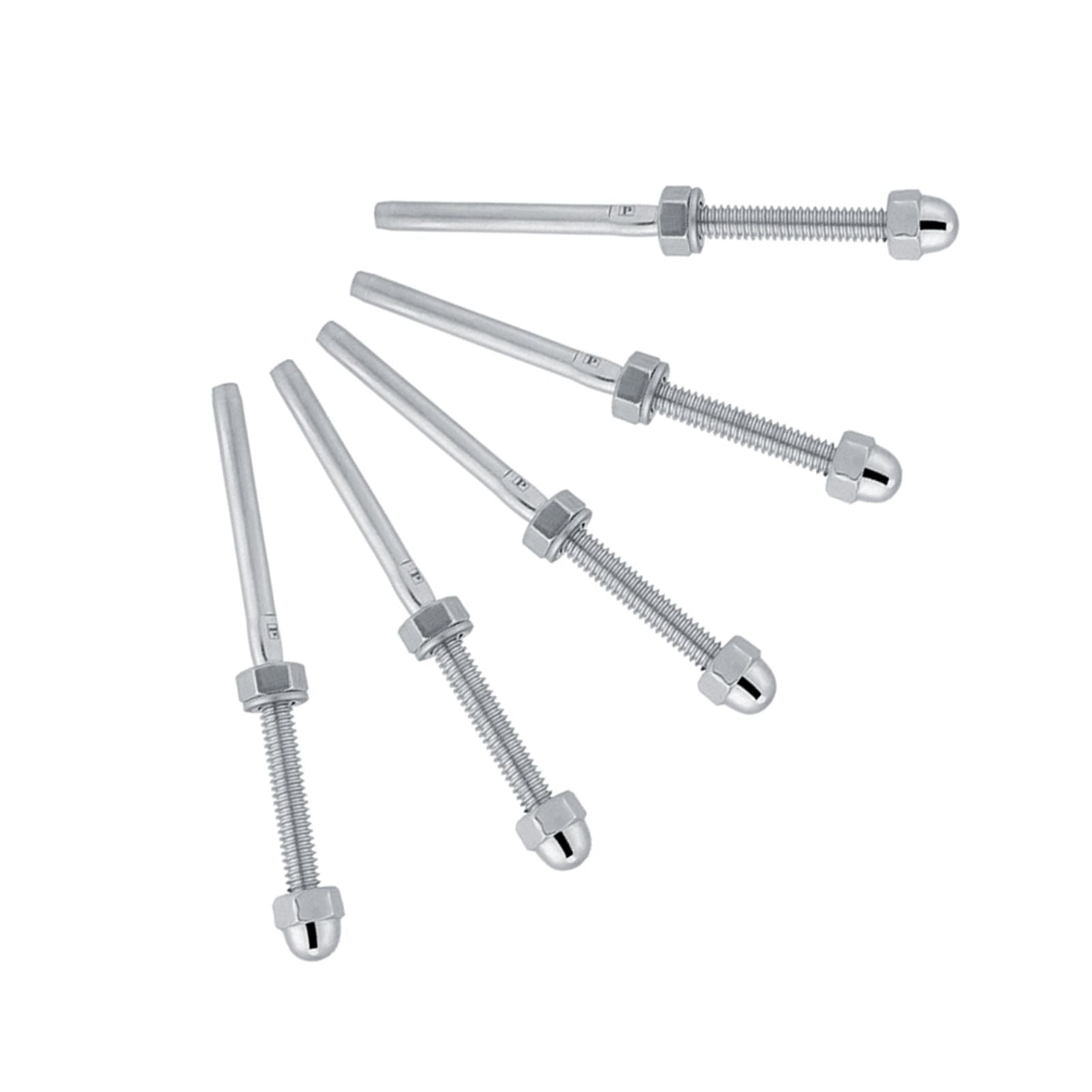 10pcs Stainless Steel Threaded Tensioner Stud Ends for 1/8" Cable Railing System