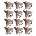12pcs Wooden Box Jewelry Gift Case Corner Decorative Protectors Iron Edge Cover Guard Bronze