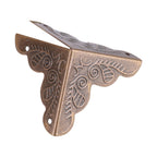 12pcs Wooden Box Jewelry Gift Case Corner Decorative Protectors Iron Edge Cover Guard Bronze