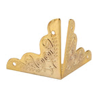 12pcs Wooden Box Jewelry Gift Case Corner Decorative Protectors Iron Edge Cover Guard Golden
