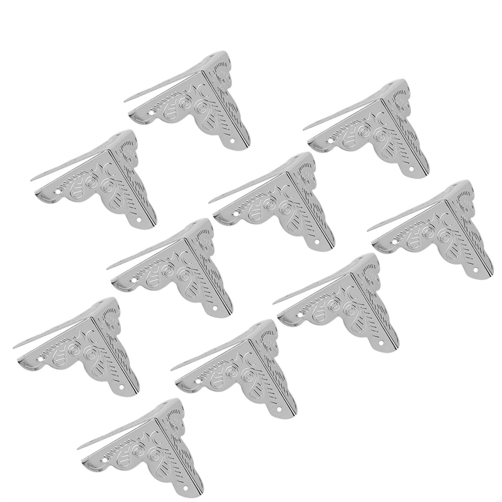 12pcs Wooden Box Jewelry Gift Case Corner Decorative Protectors Iron Edge Cover Guard Sliver