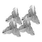 12pcs Wooden Box Jewelry Gift Case Corner Decorative Protectors Iron Edge Cover Guard Sliver