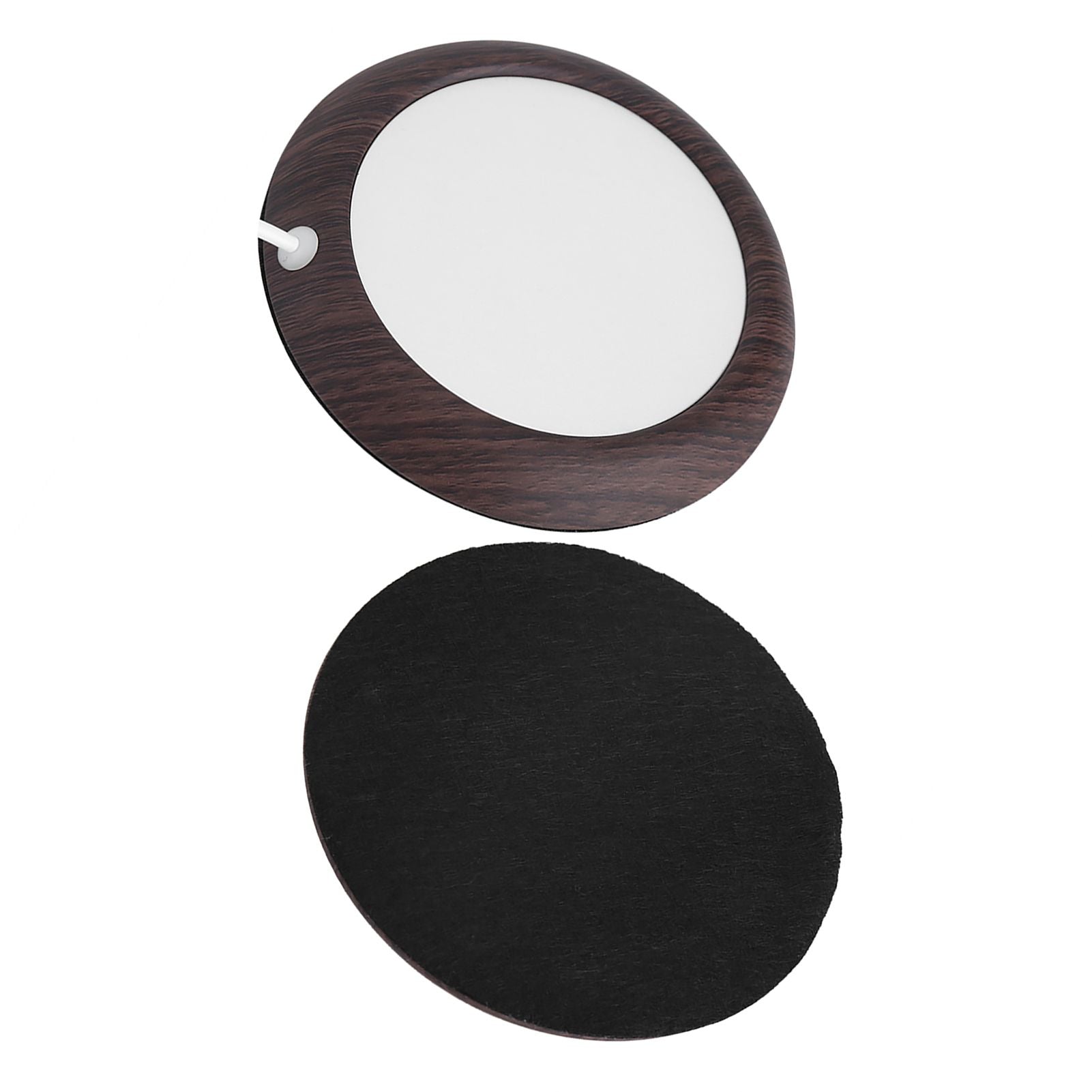USB Cup Warmer Heat Beverage Mug Mat Office Tea Coffee Heater Pad Dark Wood Grain