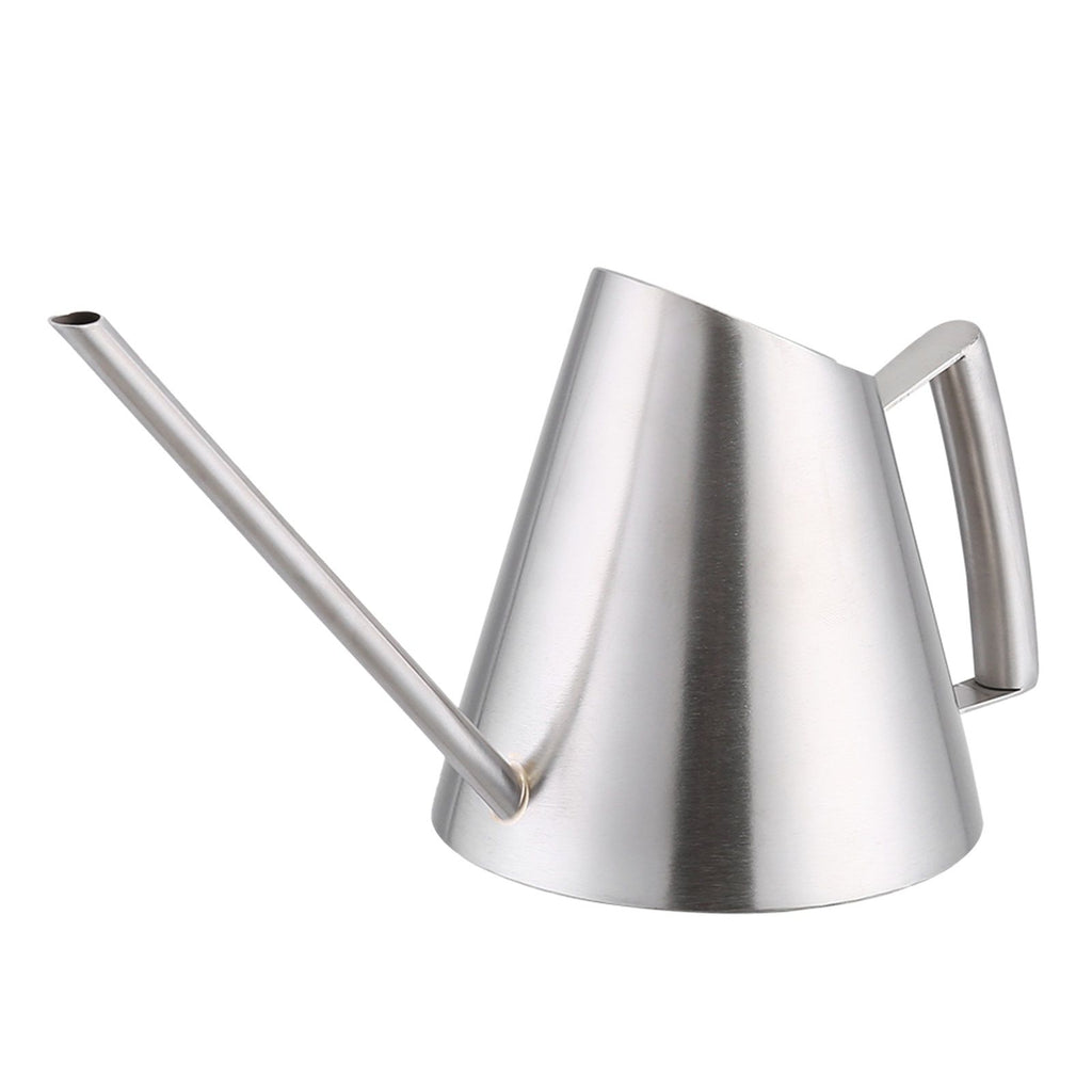 400ml Mini Stainless Steel Watering Can Brushed Garden Planting Indoor Outdoor