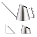 400ml Mini Stainless Steel Watering Can Brushed Garden Planting Indoor Outdoor