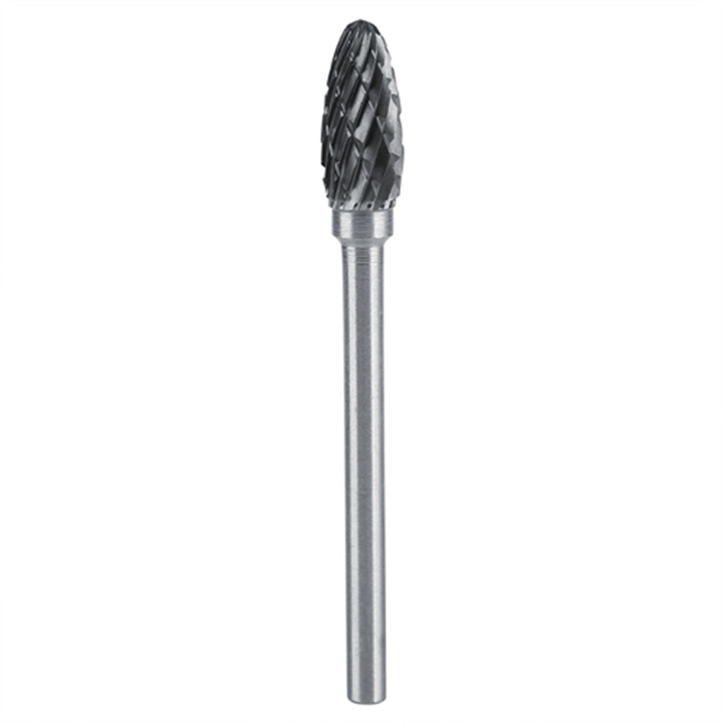 10pcs Tungsten Carbide Steel Rotary Files Burr Set 3mm Shank 6mm Cutting Diameter Double Cut
