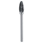 10pcs Tungsten Carbide Steel Rotary Files Burr Set 3mm Shank 6mm Cutting Diameter Double Cut