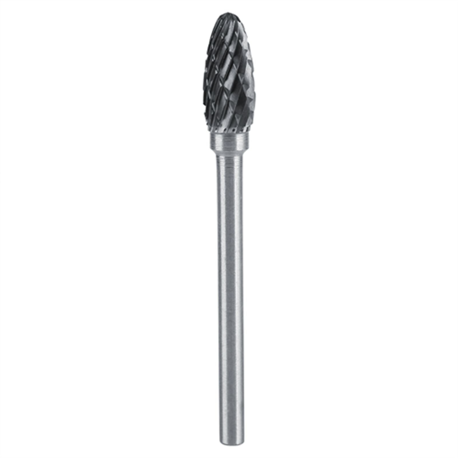 10pcs Tungsten Carbide Steel Rotary Files Burr Set 3mm Shank 6mm Cutting Diameter Double Cut