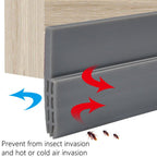 100cm Silicone Rubber Door Strip Self Adhesive Backing Door Seal for Window or Door Gap