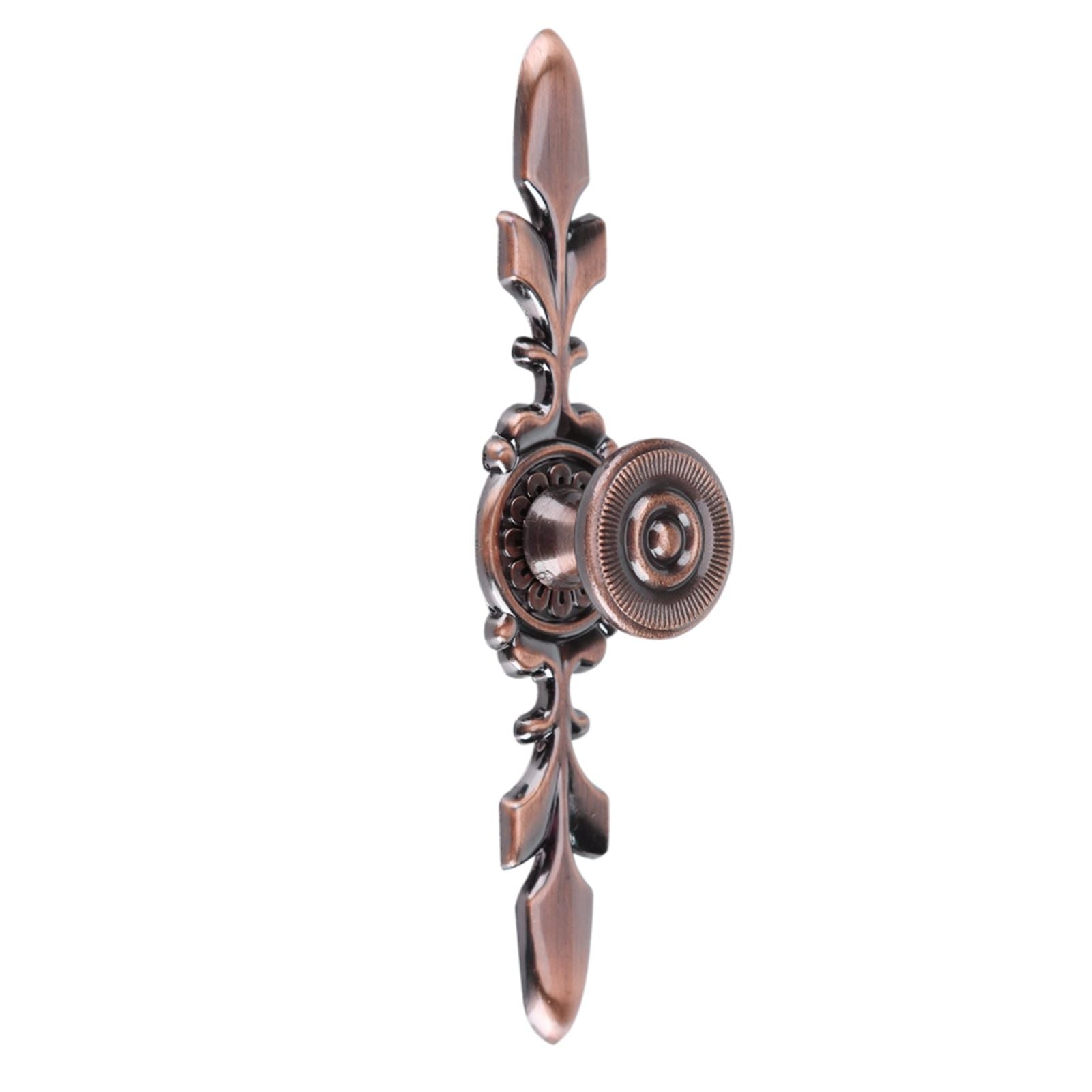 European Furniture Handle Drawer Cabinet Desk Door Knob Pull Home Decor Red Bronze