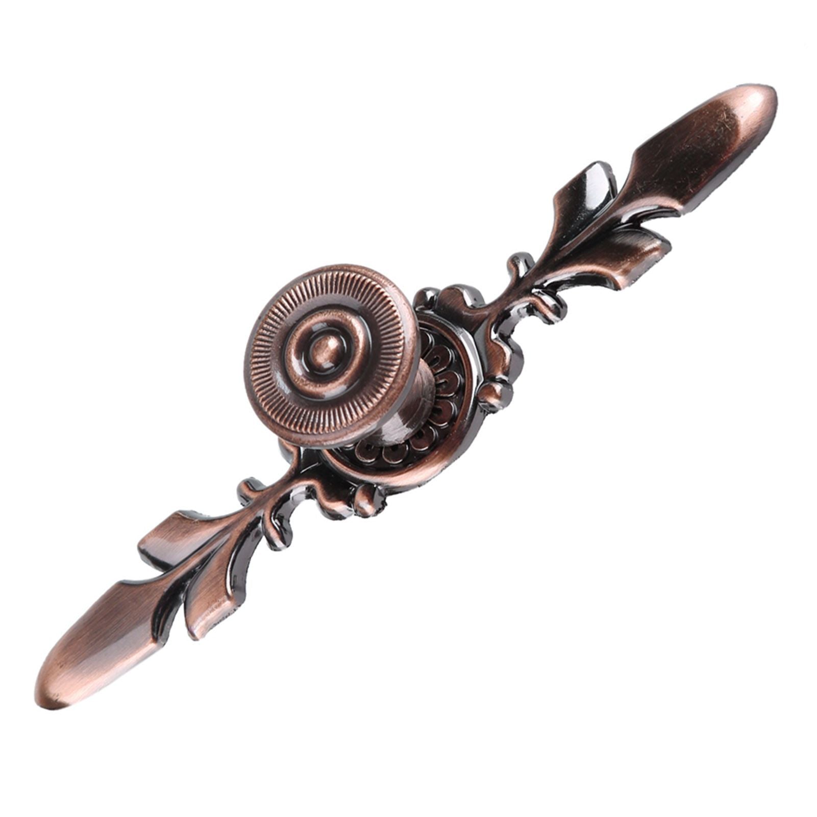 European Furniture Handle Drawer Cabinet Desk Door Knob Pull Home Decor Red Bronze