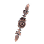 European Furniture Handle Drawer Cabinet Desk Door Knob Pull Home Decor Red Bronze