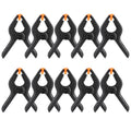 10pcs 3inch A Type Black Multifunctional Plastic Spring Clamp Clip DIY Woodworking Tool