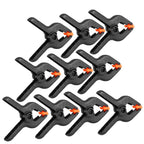 10pcs 3inch A Type Black Multifunctional Plastic Spring Clamp Clip DIY Woodworking Tool