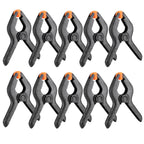 10pcs 3inch A Type Black Multifunctional Plastic Spring Clamp Clip DIY Woodworking Tool