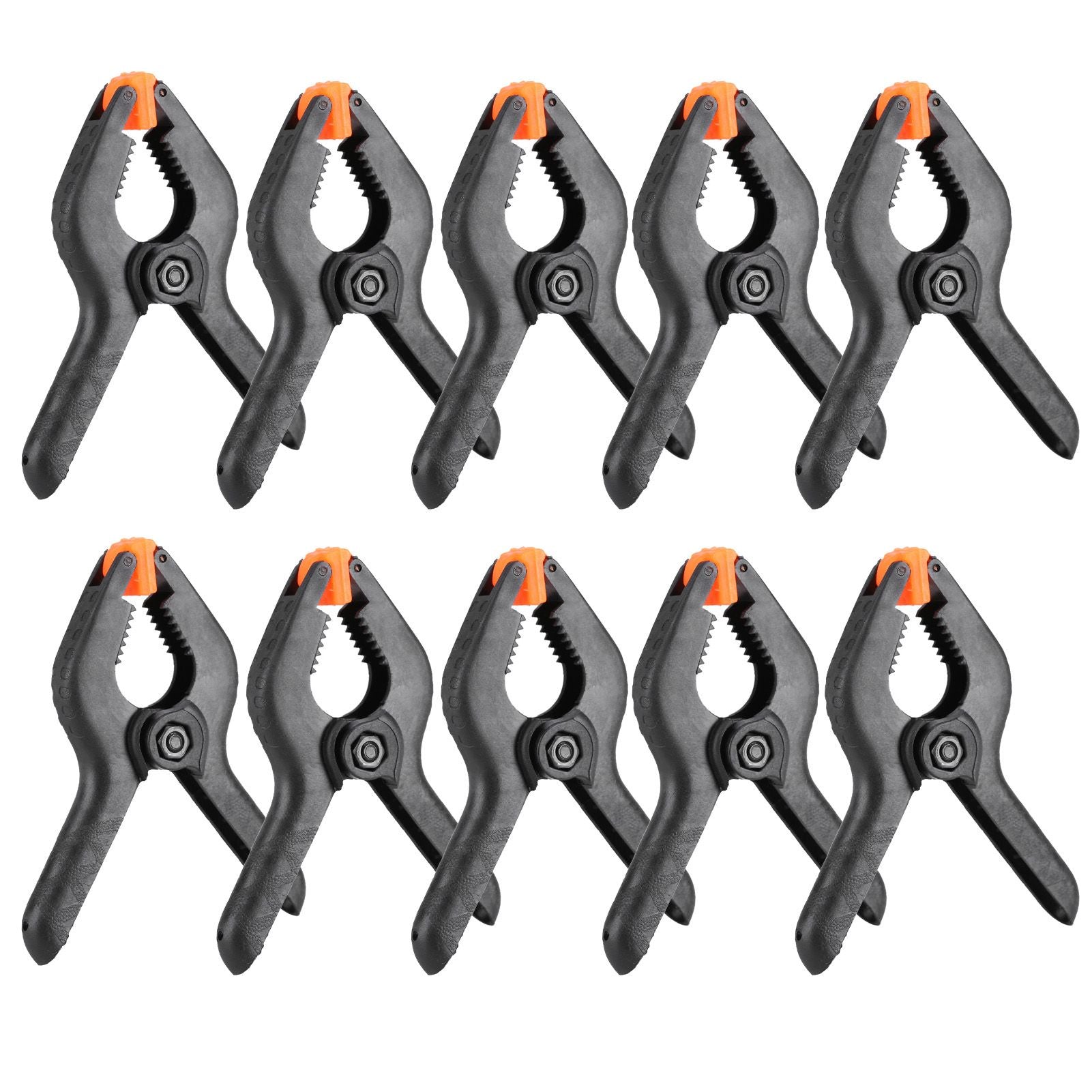 10pcs 3inch A Type Black Multifunctional Plastic Spring Clamp Clip DIY Woodworking Tool