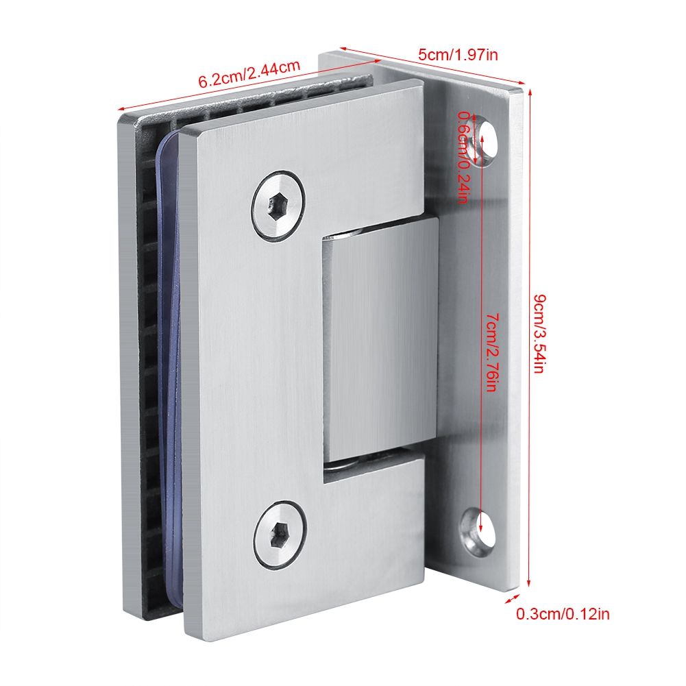 8-10 mm Bracket Frameless Wall to Glass Shower Door Wall Mount Hinge