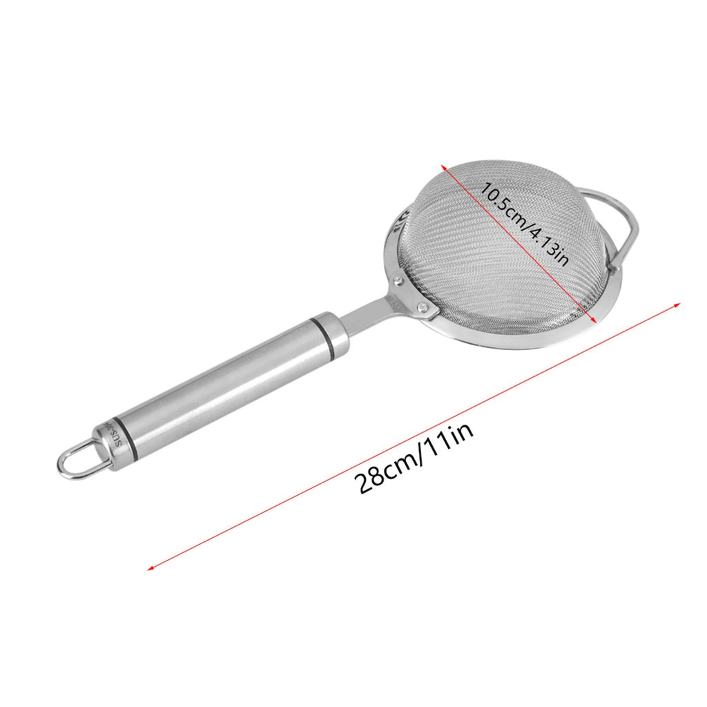 Stainless Steel Fried Food Oil Filter 30# Fine Mesh Strainer Colander Kitchen Gadget