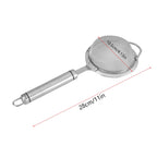 Stainless Steel Fried Food Oil Filter 30# Fine Mesh Strainer Colander Kitchen Gadget