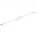 5Pcs 28.5cm DC Power Adapter Connector Inline with ON/OFF Switch for LED Strip Lights White