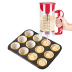 Cordless Electric Battery Powered Mixer Dispenser Pancake Cupcake Waffle Batter Maker Machine
