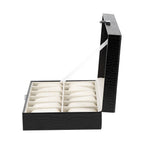 12 Soft Pillow Watch Box Jewelry Display Storage Organizer Box Case Black