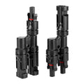 1Pair Solar Panel Y Branch PV Connectors Male Female Adapter Cable