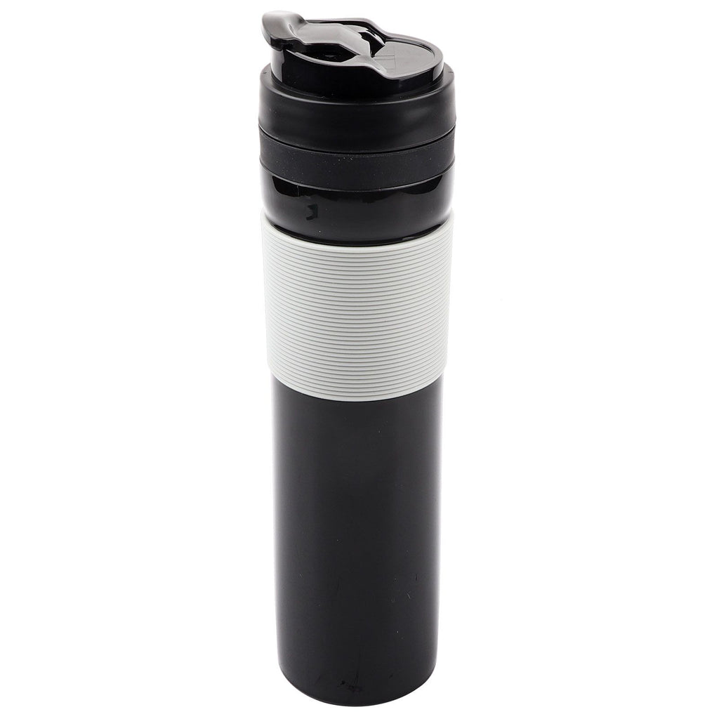 350ml Portable Coffee Press Bottle Tea Coffee Maker Drinking Water Cup for Travelling Black