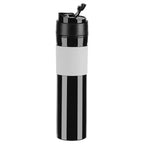 350ml Portable Coffee Press Bottle Tea Coffee Maker Drinking Water Cup for Travelling Black