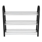 Plastic Aluminum Metal Standing Shoe Rack DIY Shoes Storage Shelf Home Organizer 3 Tiers