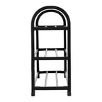 Plastic Aluminum Metal Standing Shoe Rack DIY Shoes Storage Shelf Home Organizer 3 Tiers