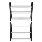 Plastic Aluminum Metal Standing Shoe Rack DIY Shoes Storage Shelf Home Organizer 3 Tiers