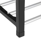 Plastic Aluminum Metal Standing Shoe Rack DIY Shoes Storage Shelf Home Organizer 3 Tiers