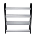 Plastic Aluminum Metal Standing Shoe Rack DIY Shoes Storage Shelf Home Organizer 4 Tiers