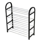 Plastic Aluminum Metal Standing Shoe Rack DIY Shoes Storage Shelf Home Organizer 4 Tiers