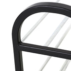 Plastic Aluminum Metal Standing Shoe Rack DIY Shoes Storage Shelf Home Organizer 4 Tiers